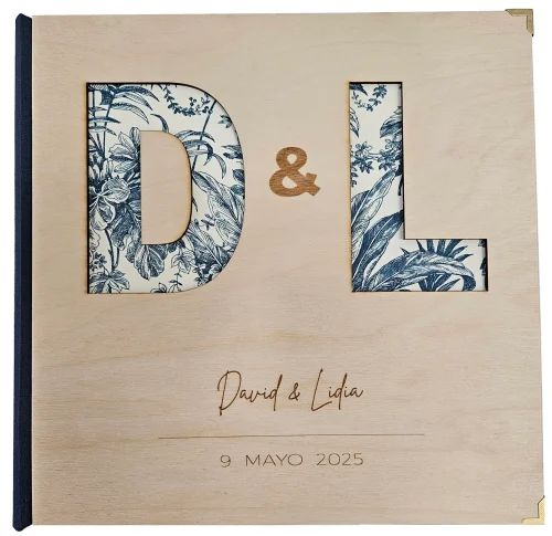 Álbum de Fotos hecho a mano, madera natural. Modelo Bábilonia